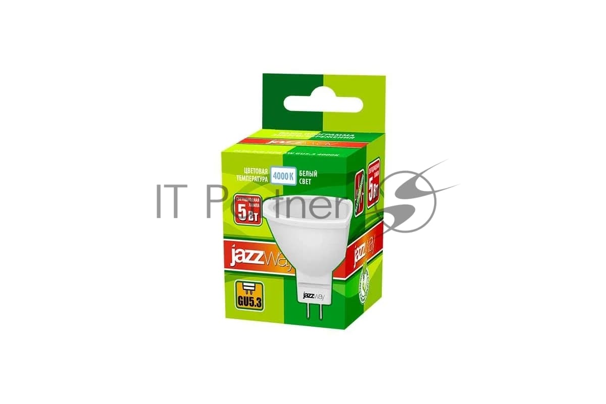 Лампа светодиодная JazzWay PLED-ECO-JCDR 5Вт 4000К белый GU5.3 400лм 220-240В