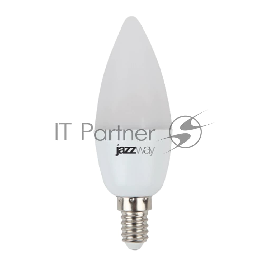 Лампа светодиодная JazzWay PLED-SP C37 7Вт свеча 3000К теплый белый E14 530лм 230В