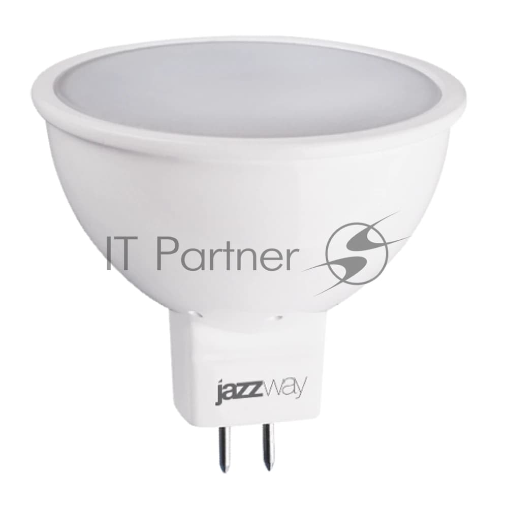 Лампа светодиодная JazzWay PLED-ECO-JCDR 5Вт 3000К теплый белый GU5.3 400лм 220-240В