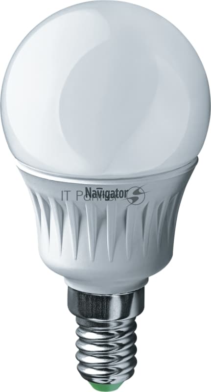 Лампа светодиодная Navigator NLL-P-G45-5-230-2.7K-E14 5Вт шар 2700К теплый белый E14 330лм 220-240В
