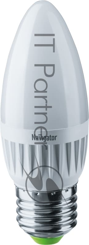 Лампа светодиодная Navigator NLL-C37-7-230-4K-E27-FR 7Вт свеча 4000К белый E27 560лм 176-264В
