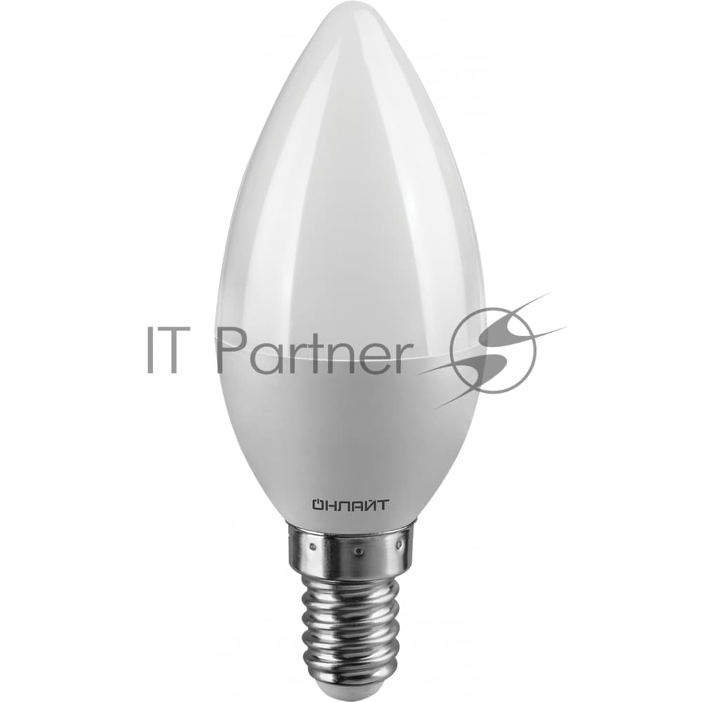Лампа светодиодная ОНЛАЙТ 61128 OLL-C37-8-230-6.5K-E14-FR