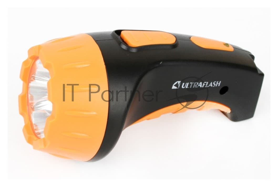 Фонарь LED 3804 (аккум 220В черн/жел. 4 LED; SLA пласт. короб) Ultraflash 9215