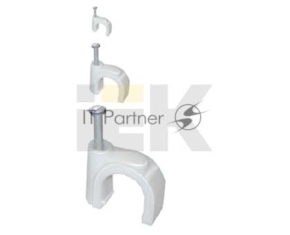 Скоба креп. круглая R9 (уп. 100 шт) IEK USK11-09-100