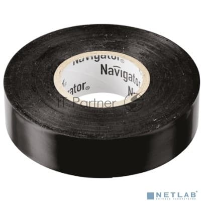 Изолента ПВХ Navigator 15 мм (рул.20м) черный NIT-B15-20/BL