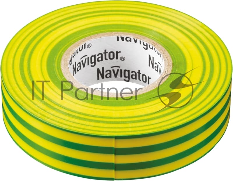 Изолента ПВХ Navigator 19 мм (рул.20м) жел/зел. NIT-A19-20/YG