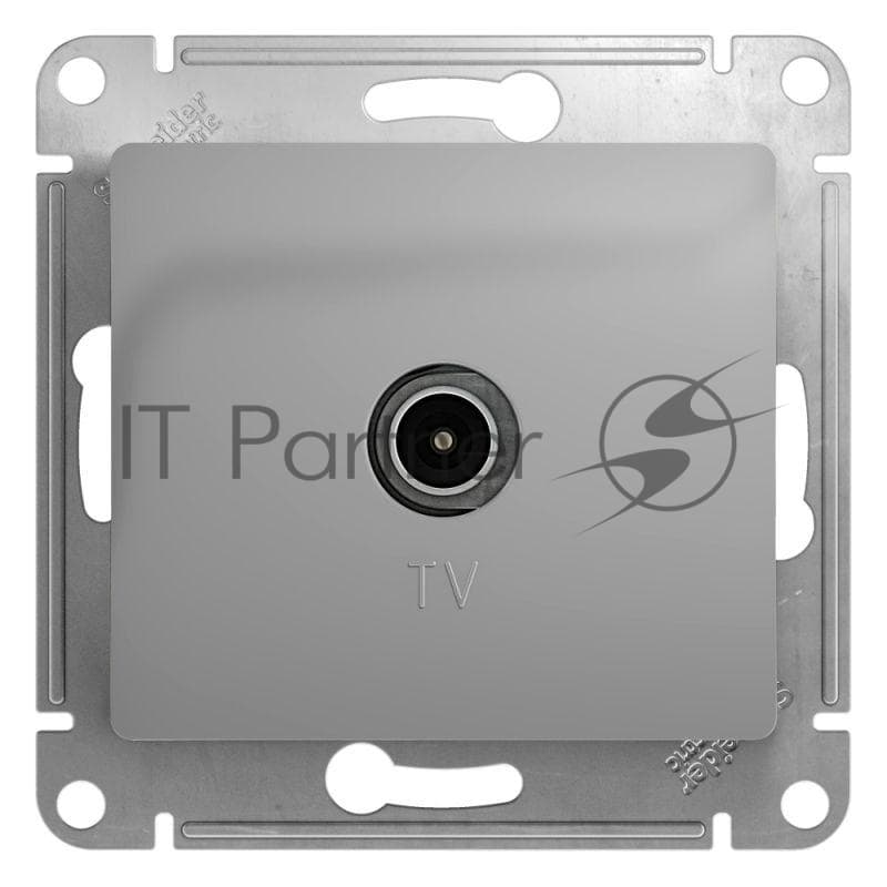 Systeme Electric Glossa Алюминий Розетка TV одиночная 1DB