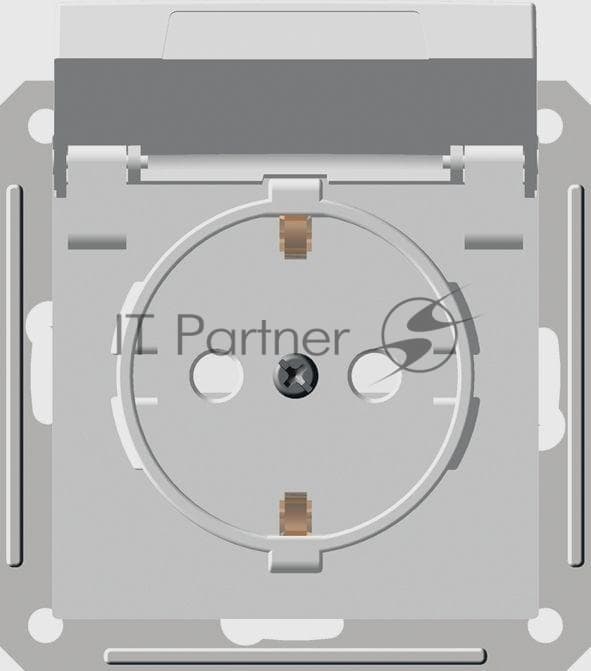 Розетка 1-м СП W59 Aqua 16А IP44 с заземл. защ. шторки в сборе бел. SE RS16-152B-18