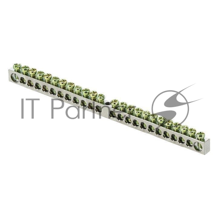 Шина PEN "ноль-земля" 6х9 24 отв. никель крепеж по центру PROxima EKF sn1-63-24