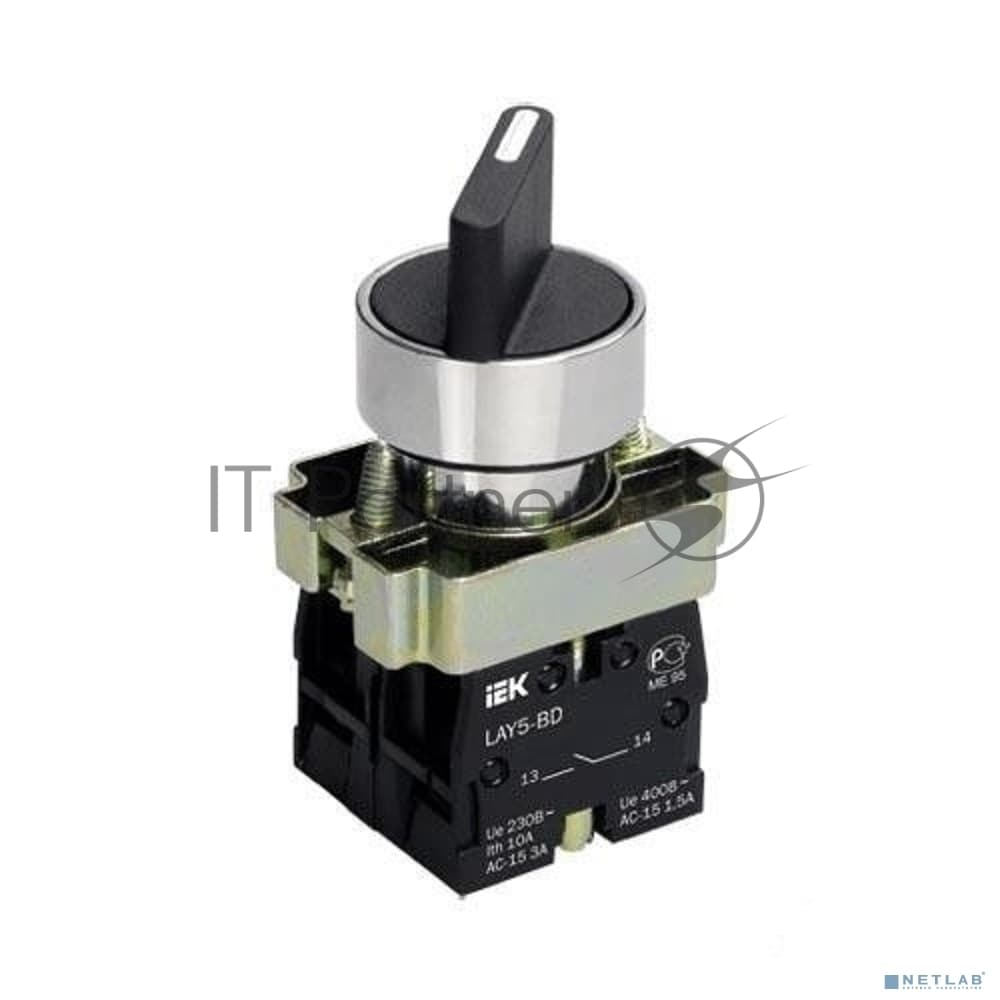 Переключатель LAY5-BD25 на 2 полож. черный I-O станд. ручка IEK BSW60-BD-2-K02