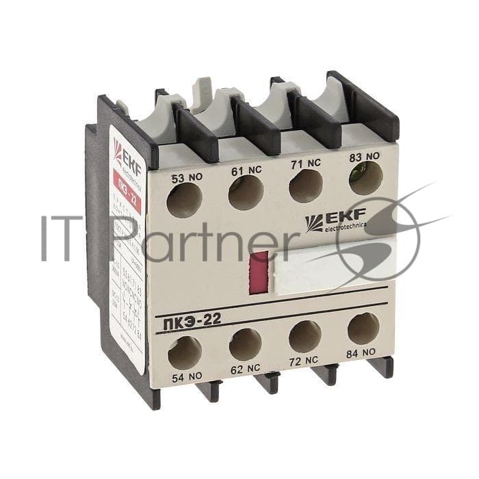 Приставка контактная ПКЭ-22 2NO+2NC EKF ctr-sc-25