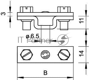 Держатель для плоских проводников FL 30. FL 40 Тип:831 40 OBO 5032040