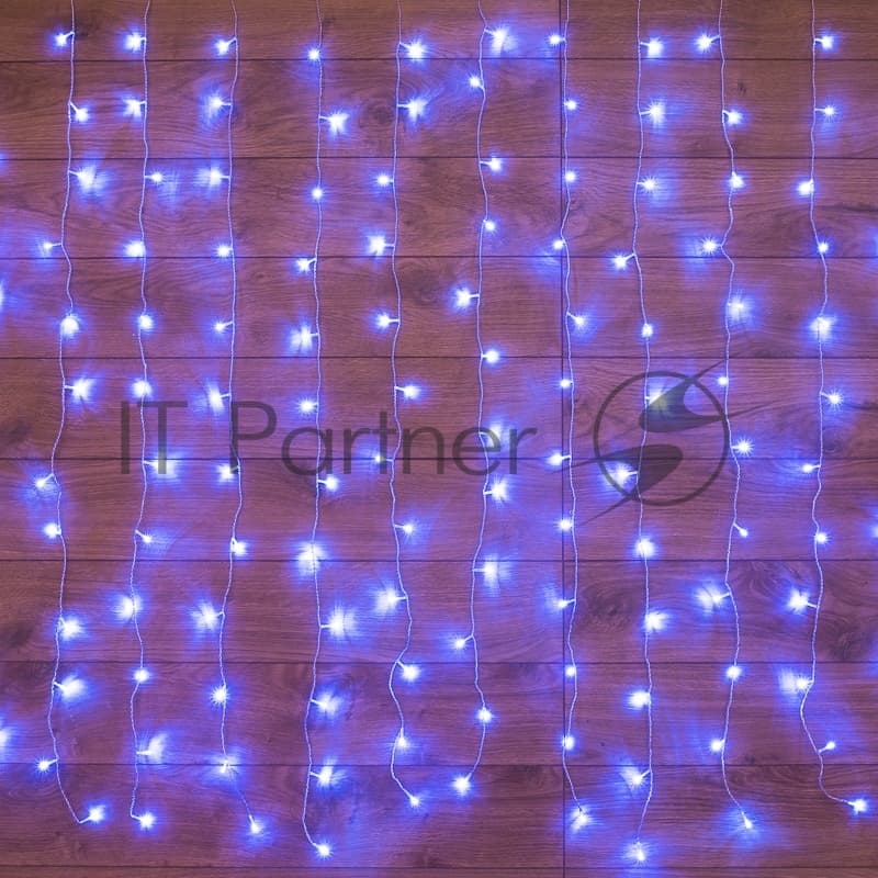 Гирлянда Neon-night "Светодиодный Дождь" 2,5x2 м, свечение с динамикой, прозрачный провод, 230 В, диоды синие