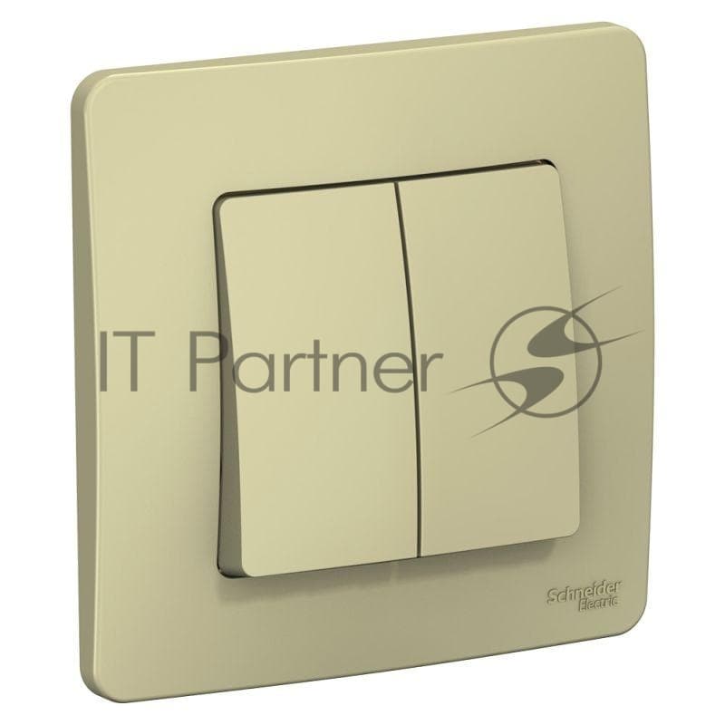 Schneider Electric BLNVS010507 BLANCA С/У 2-клавишный ВЫКЛЮЧАТЕЛЬ (cх.5), 10А, 250B, БЕЖЕВЫЙ
