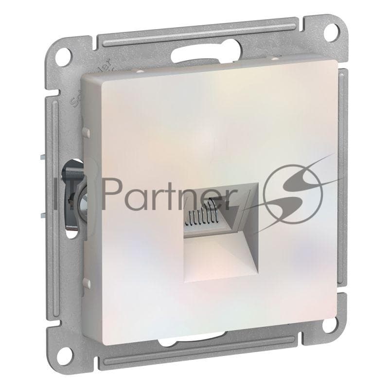 Розетка компьютерная AtlasDesign RJ45 кат.5E механизм жемчуж. SE ATN000483