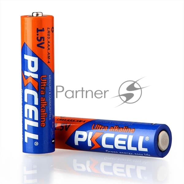 Щелочной/алкалиновый элемент питания PKCELL LR03-4B тип - AAА 4 шт в блистере
