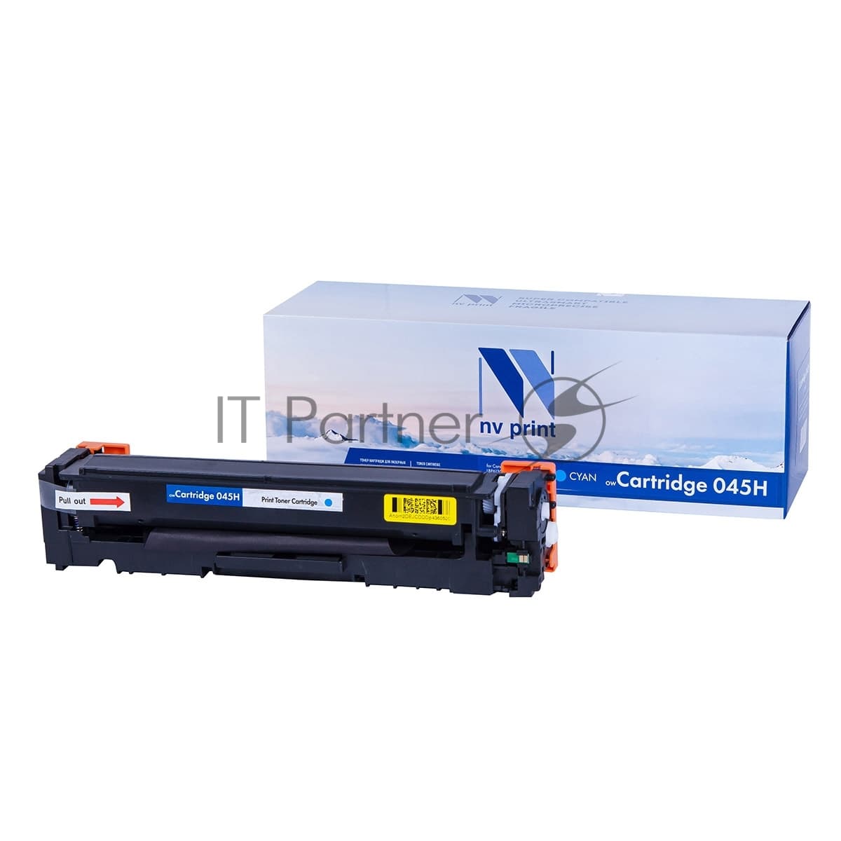 -/ Тонер-картридж NVP NV-045H Cyan для Canon i-Sensys LBP 611Cn/ 613Cdw/ MF 631Cn/ 633Cdw/ 635Cx (2200k)