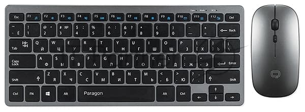 Комплект клавиатура+мышь Qumo Paragon K15/M21 беспроводной, USB, 1600 DPI, черный