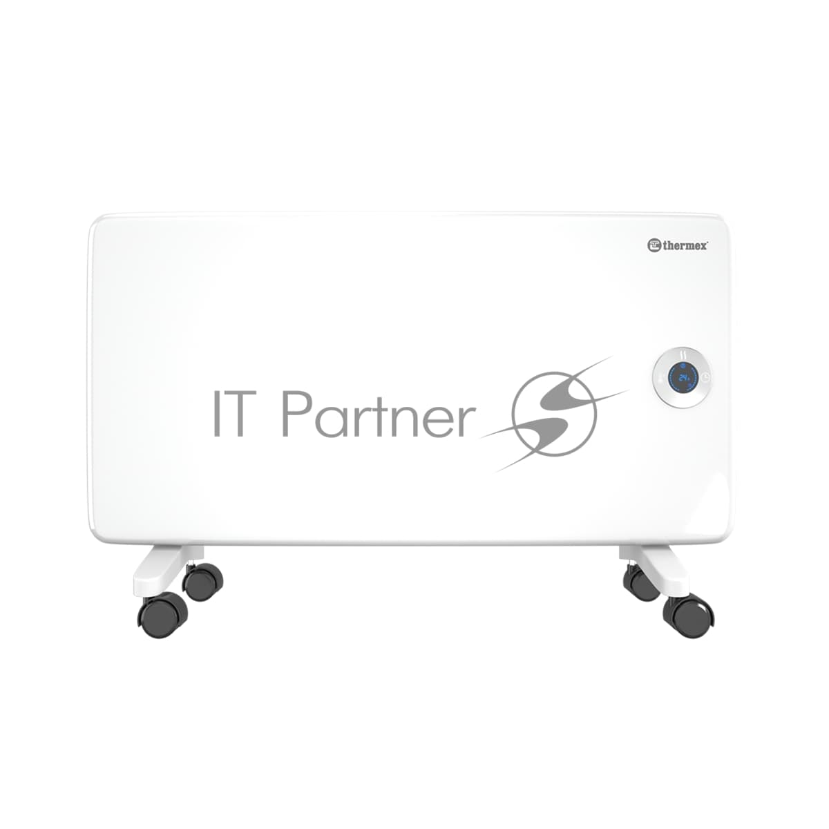 Конвектор электрический Thermex Frame 1500E белый, 1500 Вт, 20 м2, термостат, дисплей