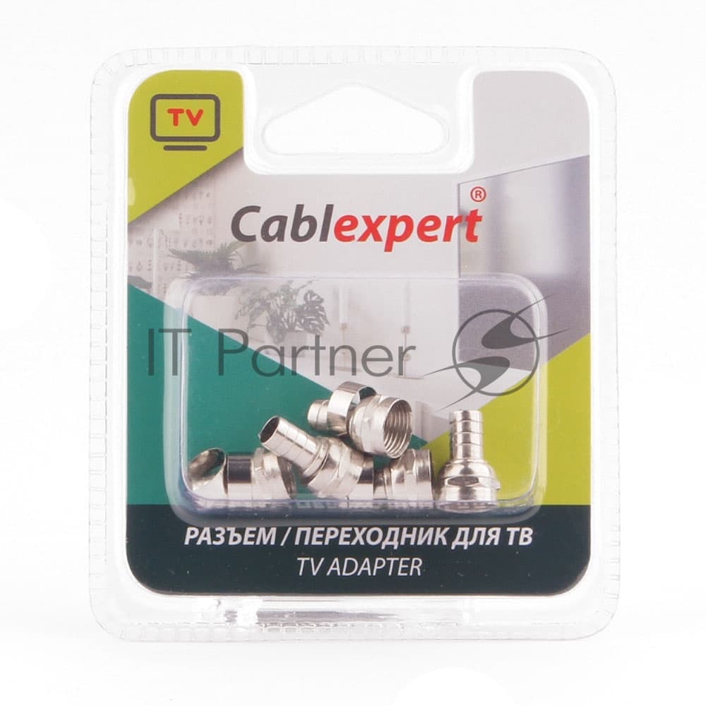Коннектор Cablexpert F SPL6-03, для кабеля RG6, 5шт
