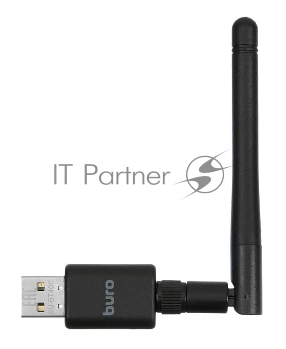 Адаптер USB Buro BU-BT40C BT4.0+EDR class 1 100м черный
