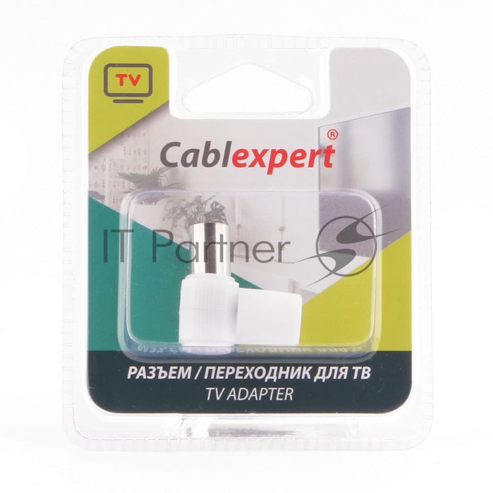 Cablexpert Разьем TV (мама) 90 градусов, блистер (TVPL-10)