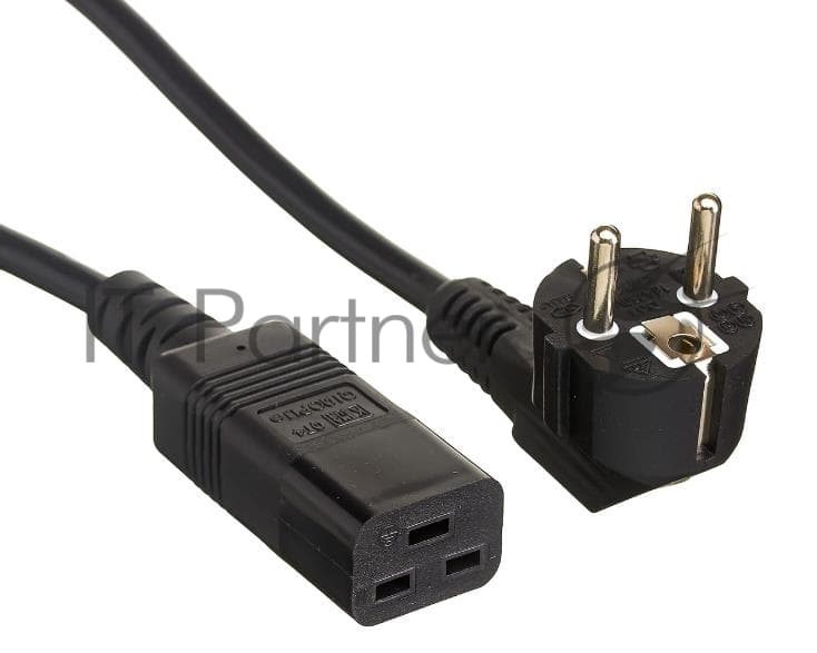 Кабель питания ExeGate Power PC19-1,8P (Евровилка Schuko->С19) VDE-250V-3*1.5-CU, черный, 16А, 1.8м