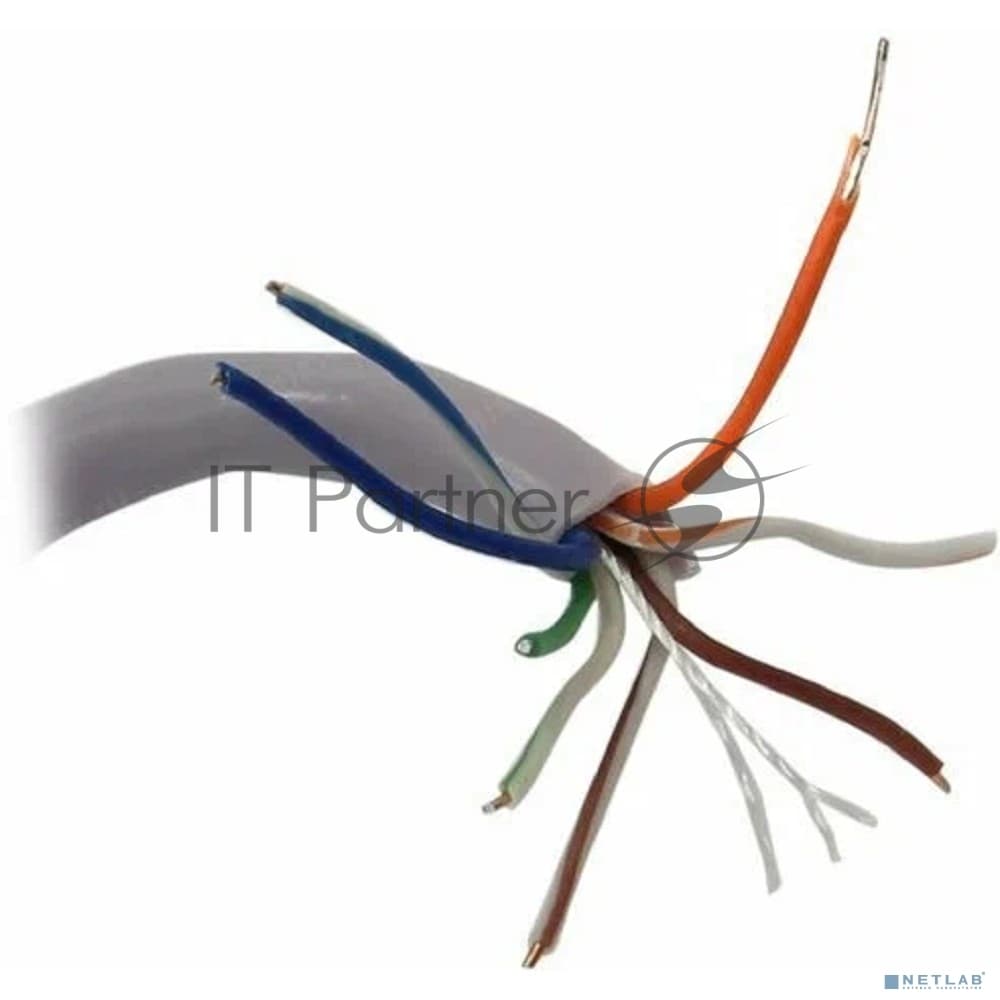 Кабель ExeGate UTP 4 пары кат.5e CCA, 25AWG, бухта 305м, серый, PVC