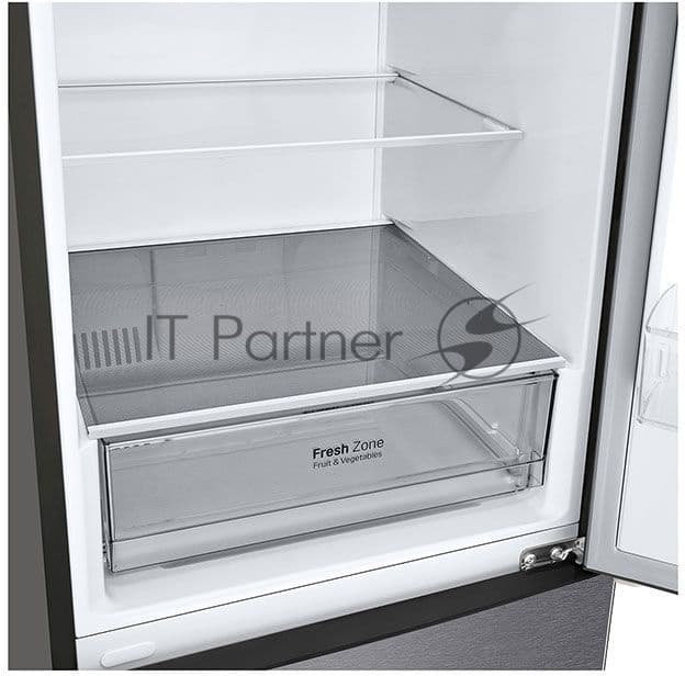 Холодильник LG GA-B509CLCL графитовый двухкамерный 277/107л морозилка снизу, No Frost