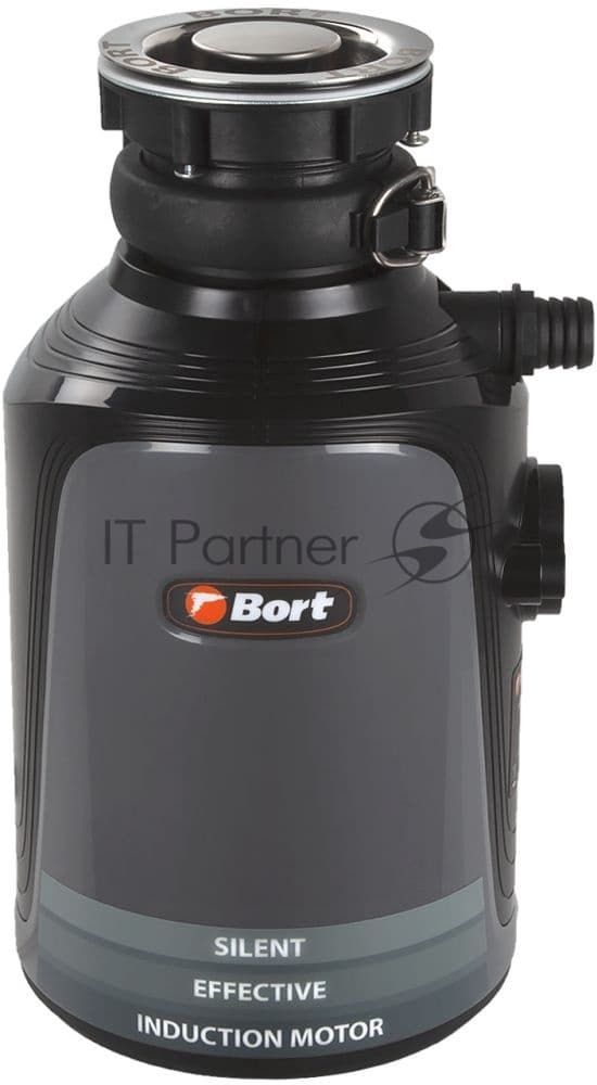 Измельчитель пищевых отходов Bort Alligator Plus, 750 Вт., объем 1 450 мл., пневмовыключатель