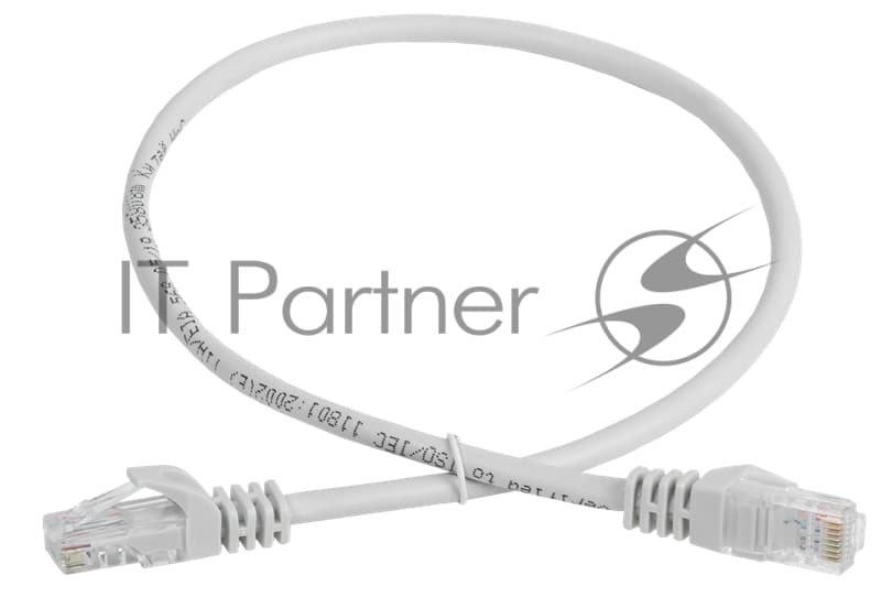 ITK Патч-корд PC01-C5EU-1M-G UTP Cat.5E 1м серый