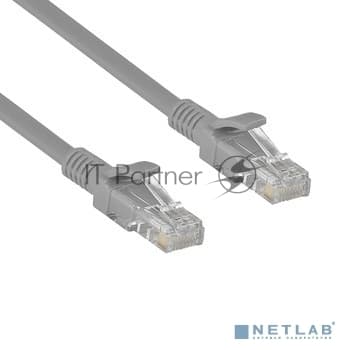 Патч-корд ExeGate UTP-RJ45-RJ45-C6-1M-GY, UTP, cat.6, 1м, серый