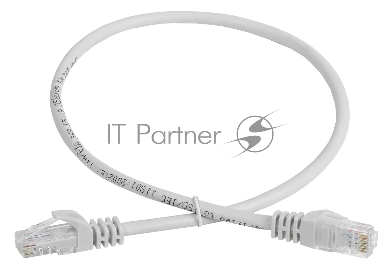 ITK PC01-C5EU-3M-G Патч-корд UTP Cat.5E 3м серый