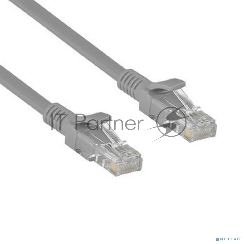 Патч-корд ExeGate UTP-RJ45-RJ45-5e-CU-5M-GY, UTP, cat.5e, 5м, медь, серый