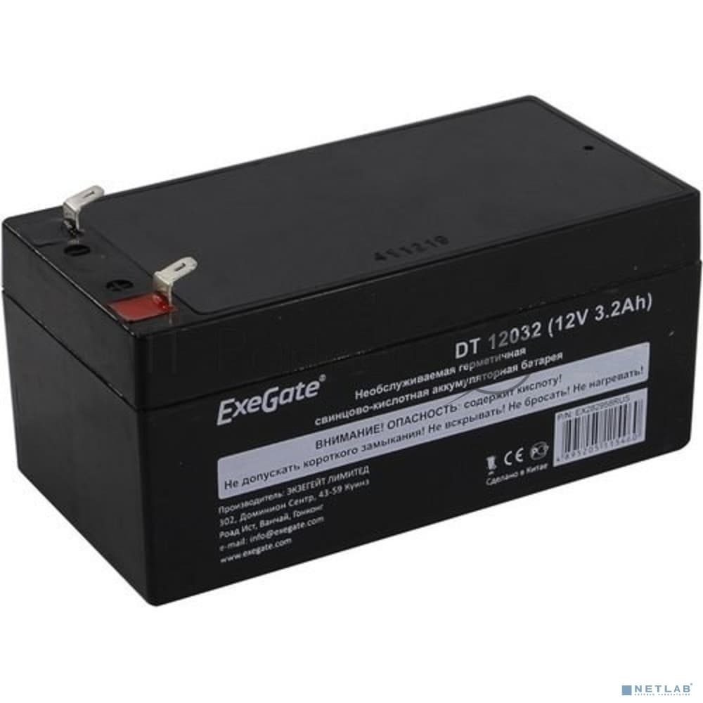 Батарея для ИБП ExeGate DT 12032 (12V 3.2Ah), клеммы F1
