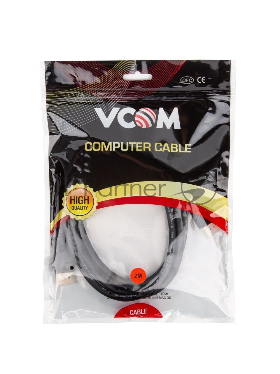 Кабель DisplayPort - DisplayPort, 2м, VCOM CG632-2M