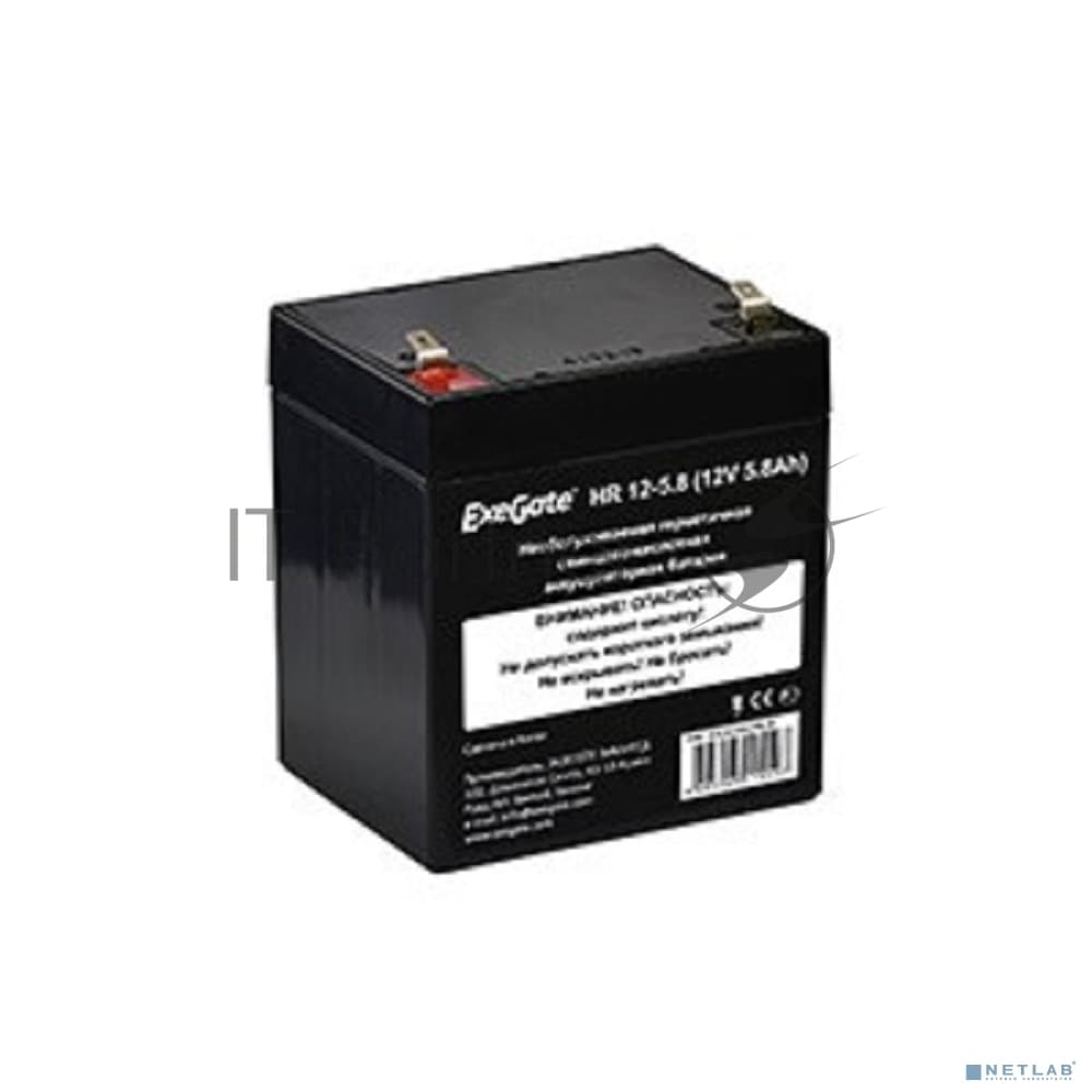 Батарея для ИБП ExeGate HR 12-5.8 (12V 5.8Ah 1223W), клеммы F1