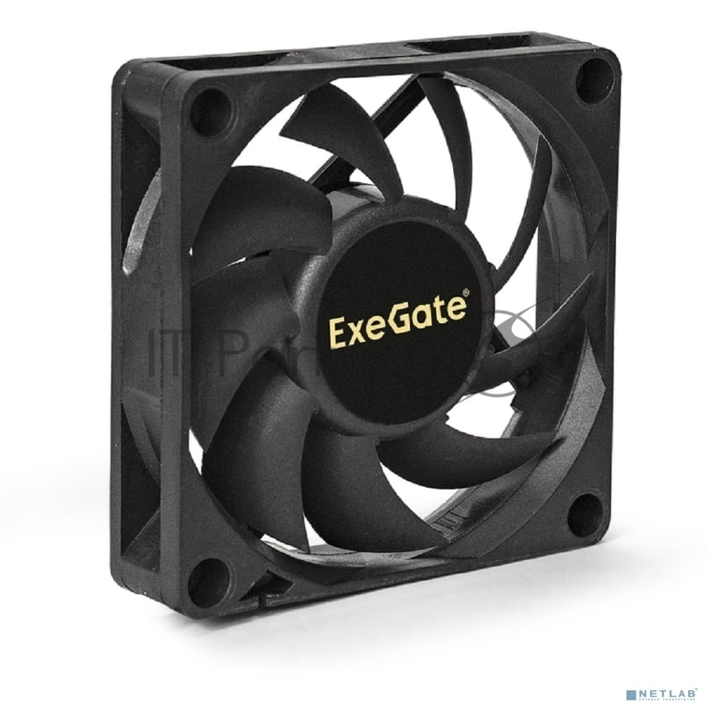 Вентилятор для корпуса ExeGate ExtraSilent ES07015S3P черный, 70 мм, 2000 об/мин, 18 дБ, 3 pin