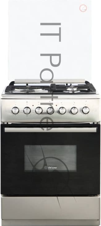 Комбинированная плита De Luxe 606031.00гэ 005 нерж. сталь