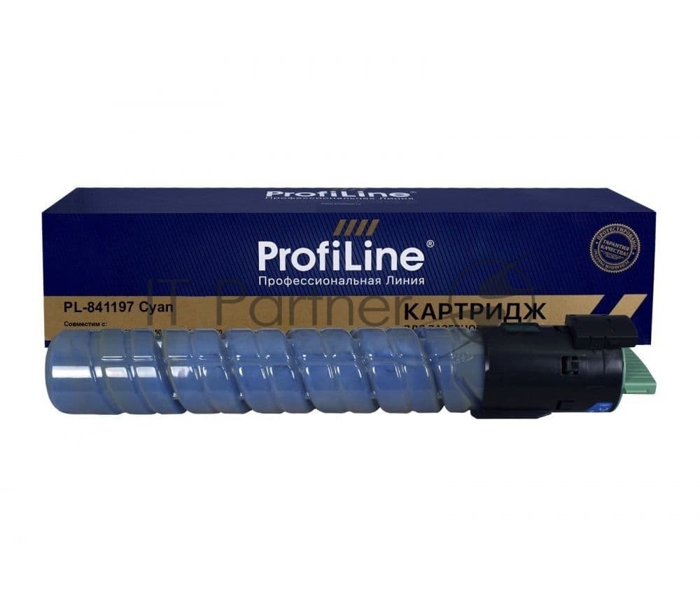 Картридж ProfiLine PL-841197 (MPC2550E) для принтеров Ricoh Aficio MPC2030/MPC2050/MPC2530/MPC2550 Голубой 5500 копий