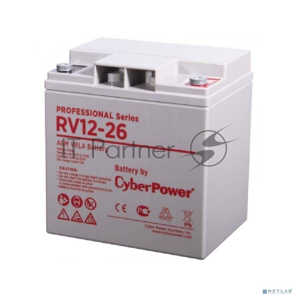 Аккумуляторная батарея PS CyberPower RV 12-26/12 В 26 А·ч