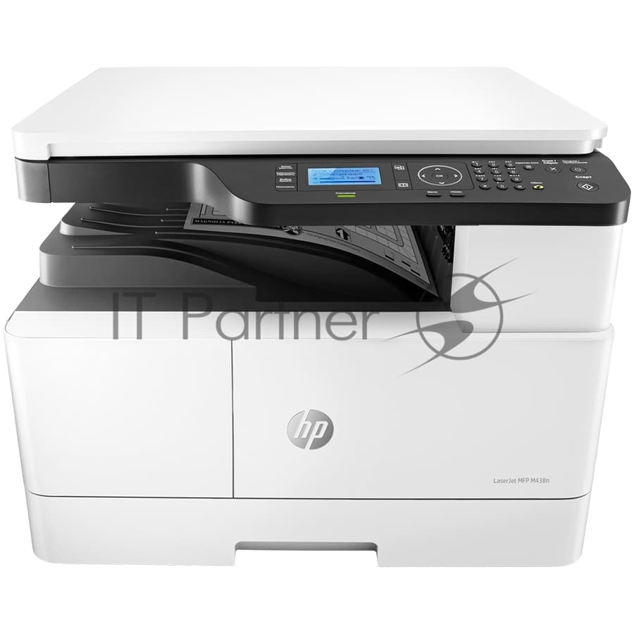 МФУ лазерное HP LaserJet MFP M438n (8AF43A), A3, ч/б, печ. до 22 стр/мин. (А4) до 12 стр/мин. (А3), 1200 x 1200 dpi (печать), 600x600dpi (скан.), USB, RJ-45