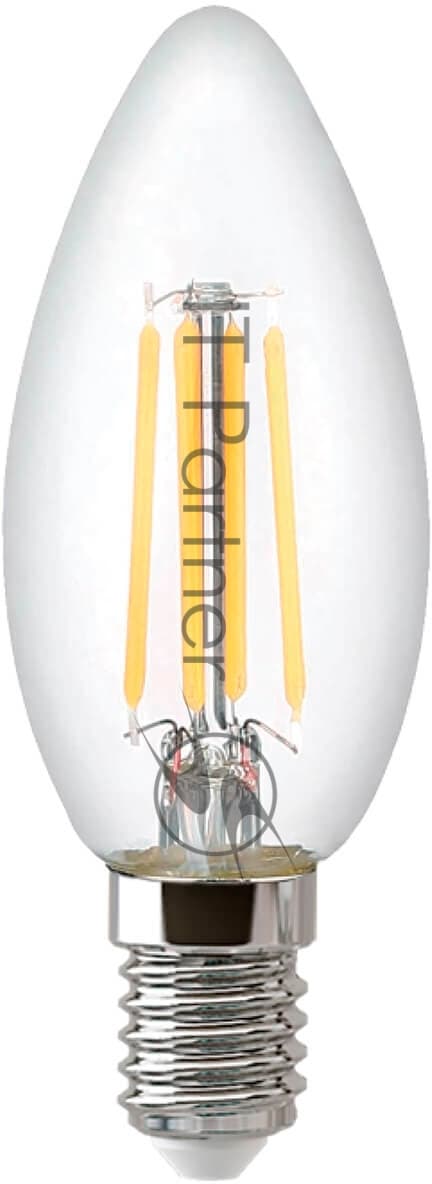 Лампа светодиодная Hiper THOMSON LED FILAMENT CANDLE 5W 545Lm E14 4500K TH-B2066