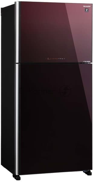 Холодильник Sharp SJXG60PGRD бордовый двухкамерный 422/178 л морозилка сверху, No Frost