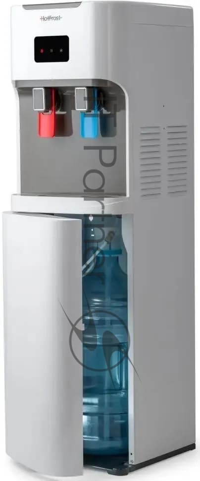 Кулер для воды HotFrost V115AE напольный, электронный, "push" - кран, белый