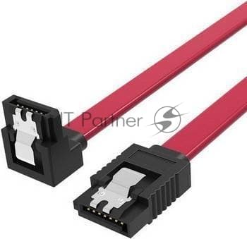 Кабель Vention SATA 3 M/SATA 3 M угол 90 с защелками, красный - 0.5 м