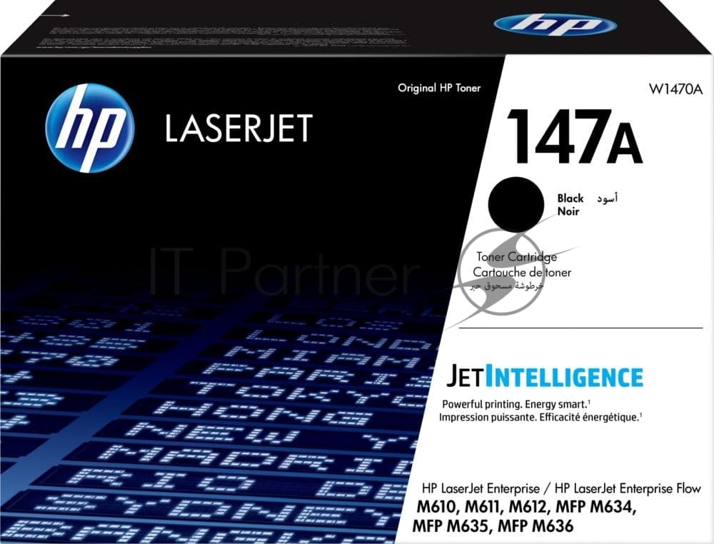 Картридж лазерный HP 147A W1470A черный (10500 стр.) для HP LaserJet M610dn