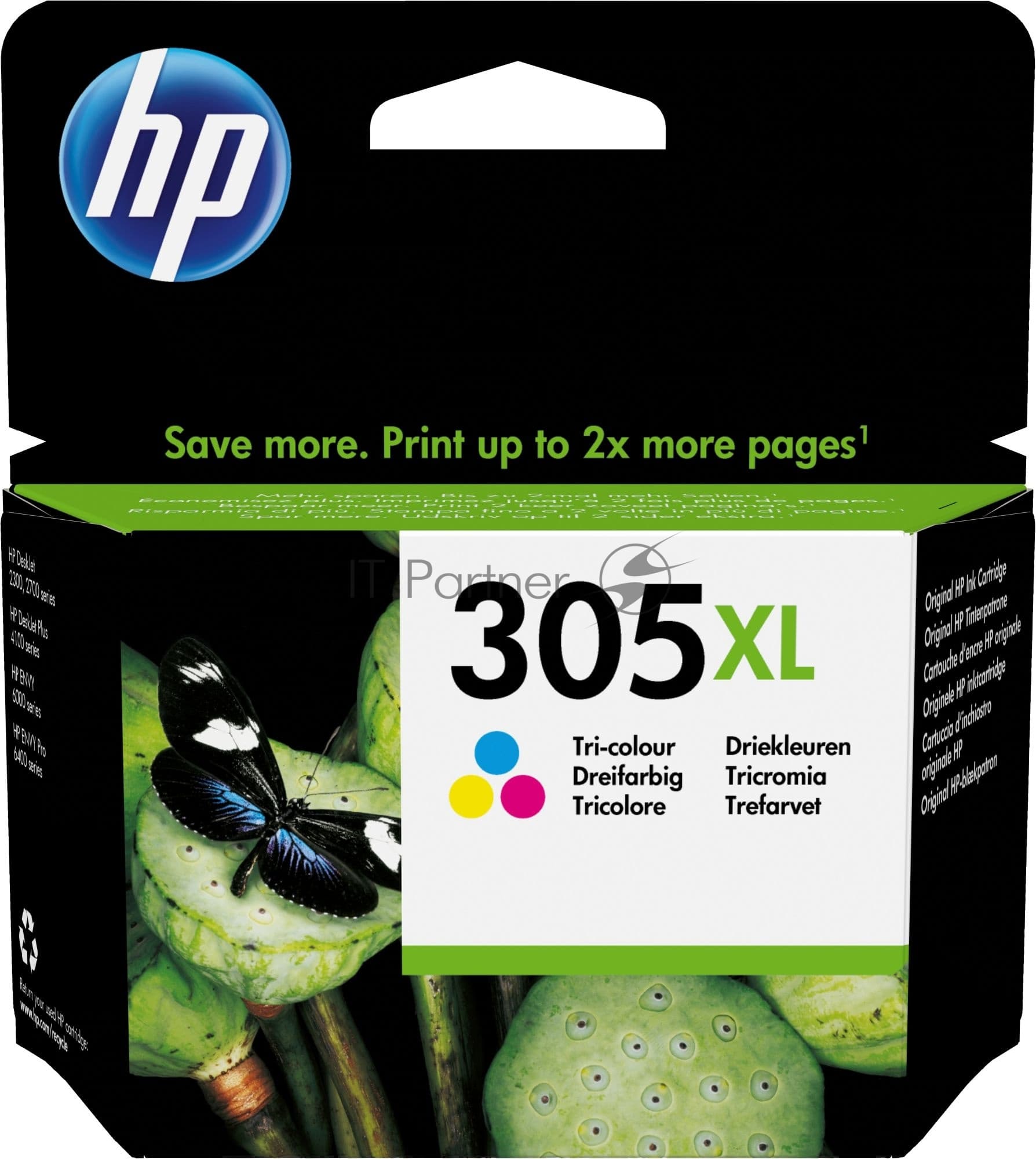 Картридж струйный HP 305XL 3YM63AE многоцветный (200 стр.) для HP DJ 2320/2710/2720