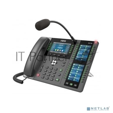 Телефон IP Fanvil X210i IP телефон 20 линий, внешний микрофон, цветной экран 4.3"; + два доп. цветных экрана 3.5";, HD, Opus, 10/100/1000 Мбит/с, USB, Bluetooth, PoE