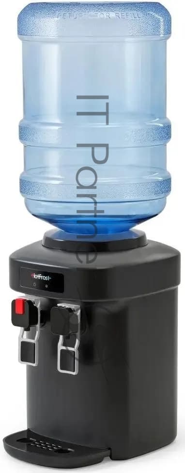 Кулер для воды HotFrost D65EN, верхняя загрузка, нагрев 90 °С, охлаждение 10 °С, черный